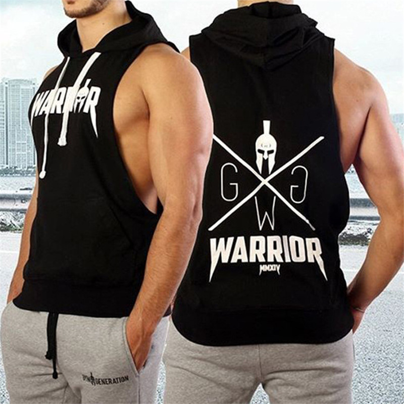 Autumn Men Hoodies Sweatshirt Fashion Military Tracksuit Casual Pullover Male Sleeveless hoodie