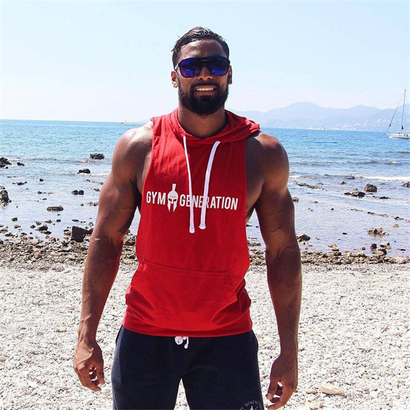 Autumn Men Hoodies Sweatshirt Fashion Military Tracksuit Casual Pullover Male Sleeveless hoodie