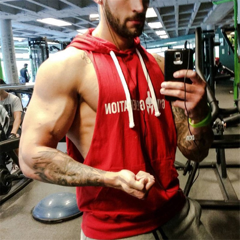 Autumn Men Hoodies Sweatshirt Fashion Military Tracksuit Casual Pullover Male Sleeveless hoodie