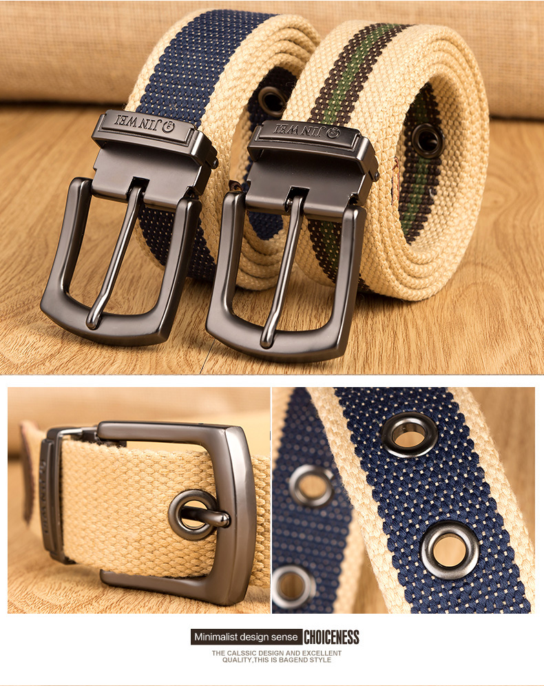 2017 Weave canvas belt men military workout Casual Jeans Brand Belt Young student needle Buckle-Belt Male Tactical waist Belt