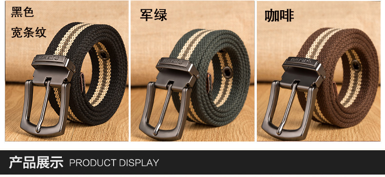 2017 Weave canvas belt men military workout Casual Jeans Brand Belt Young student needle Buckle-Belt Male Tactical waist Belt