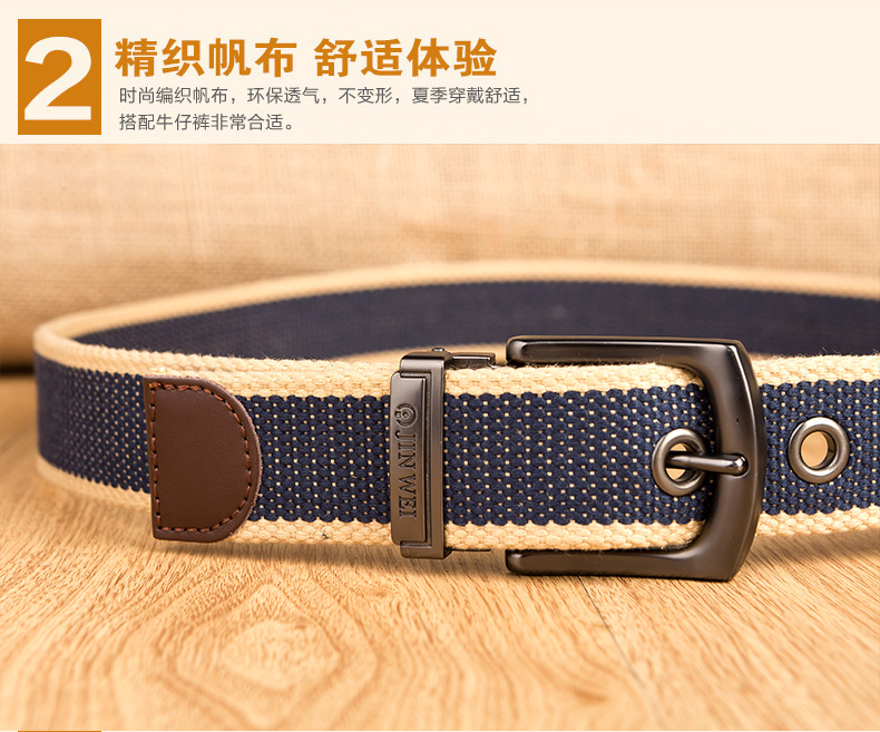 2017 Weave canvas belt men military workout Casual Jeans Brand Belt Young student needle Buckle-Belt Male Tactical waist Belt