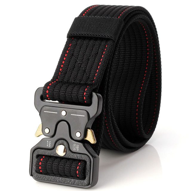New Cobra Buckle Tactical Belt 3.5cm High Quality Nylon 120cm Casual Canvas Belt For Men And