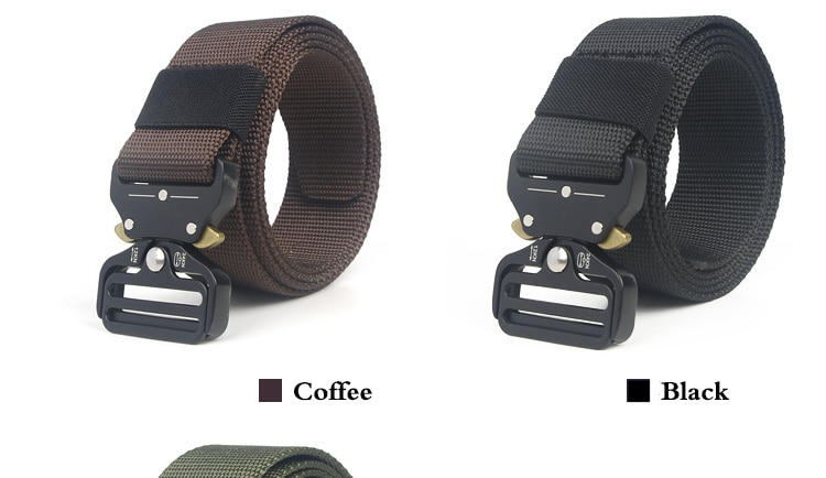 SupSindy Men&Women Tactical Belt 90--200+cm Quick release Military Nylon Belt Outdoor multifunctional Training Belt High Quality