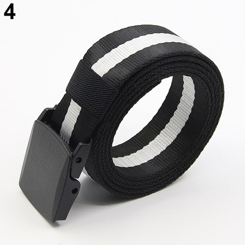 Men's Automatic Buckle Belt Practical Tactical Military Nylon Canvas Waist Belt Waistband tactical belt
