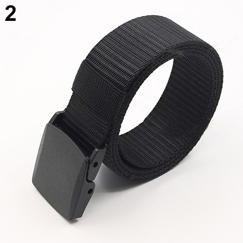 Men's Automatic Buckle Belt Practical Tactical Military Nylon Canvas Waist Belt Waistband tactical belt