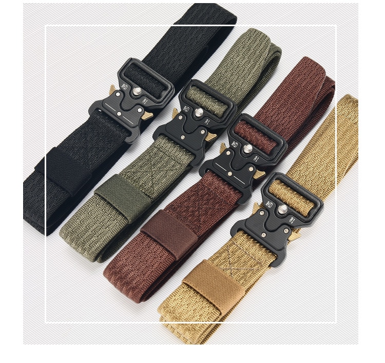 [DWTS]Mens Canvas Belt Male Tactical Belt Men Outdoor Army Belt 100% Nylon Training Military Belts High Quality cinturon tactico