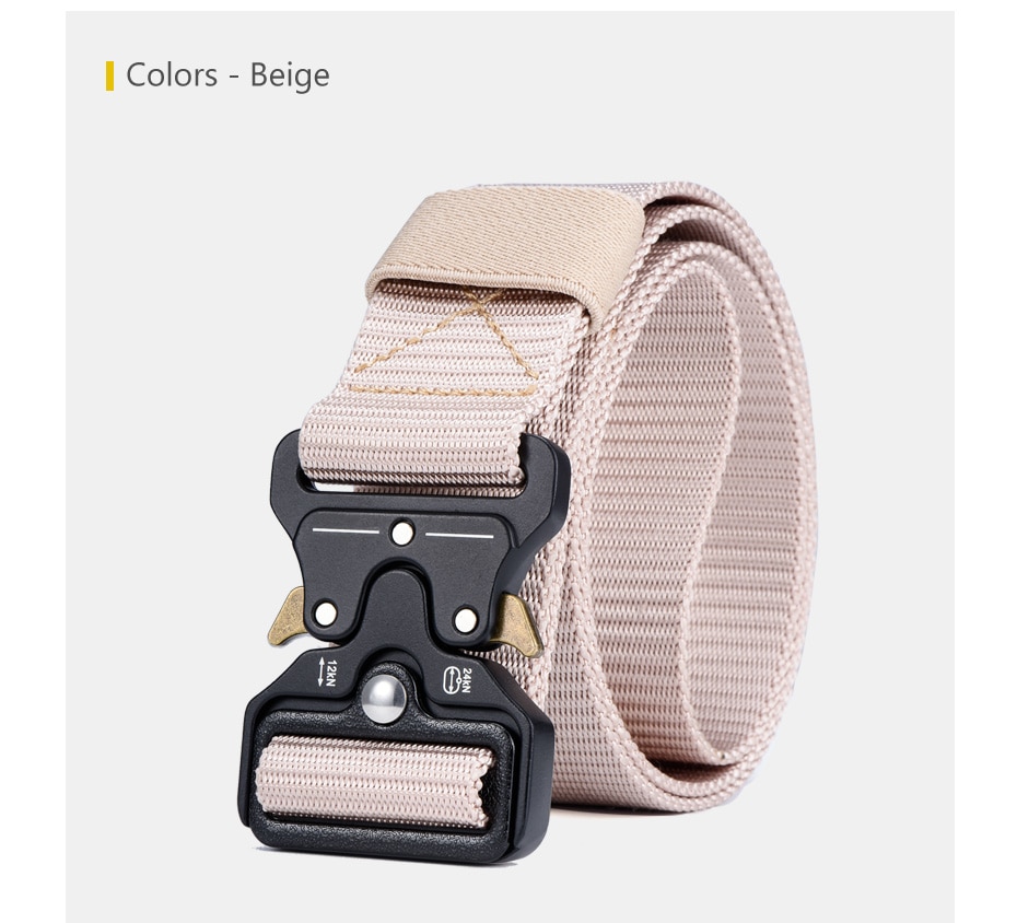 MILUOTA Mens Tactical Belt Military Nylon Belt Outdoor multifunctional Training Belt Combat Belts Sturdy Waistband MU055