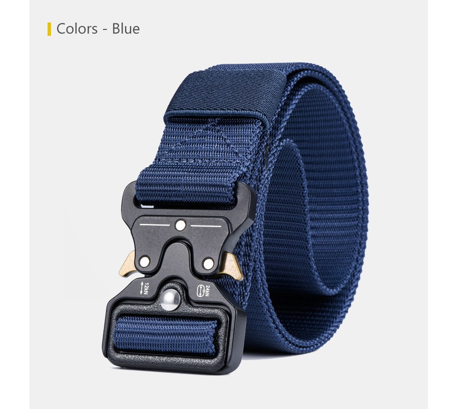 MILUOTA Mens Tactical Belt Military Nylon Belt Outdoor multifunctional Training Belt Combat Belts Sturdy Waistband MU055
