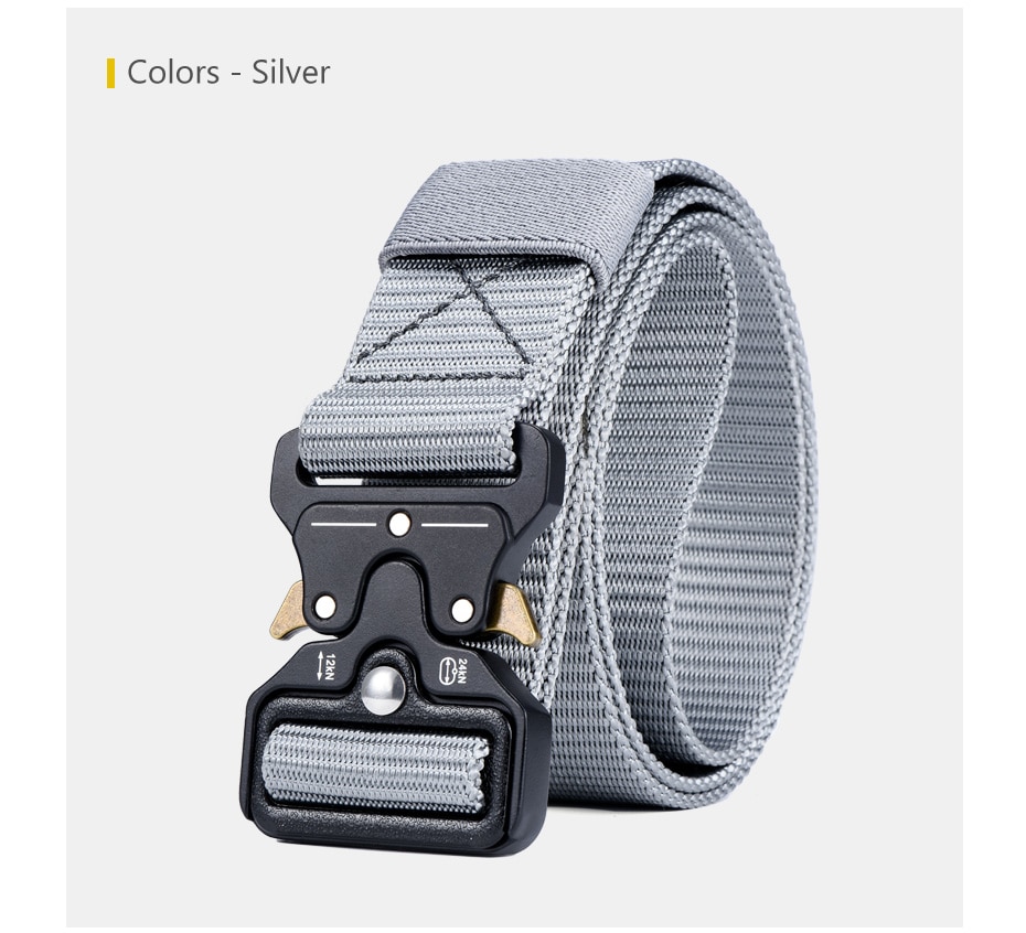 MILUOTA Mens Tactical Belt Military Nylon Belt Outdoor multifunctional Training Belt Combat Belts Sturdy Waistband MU055