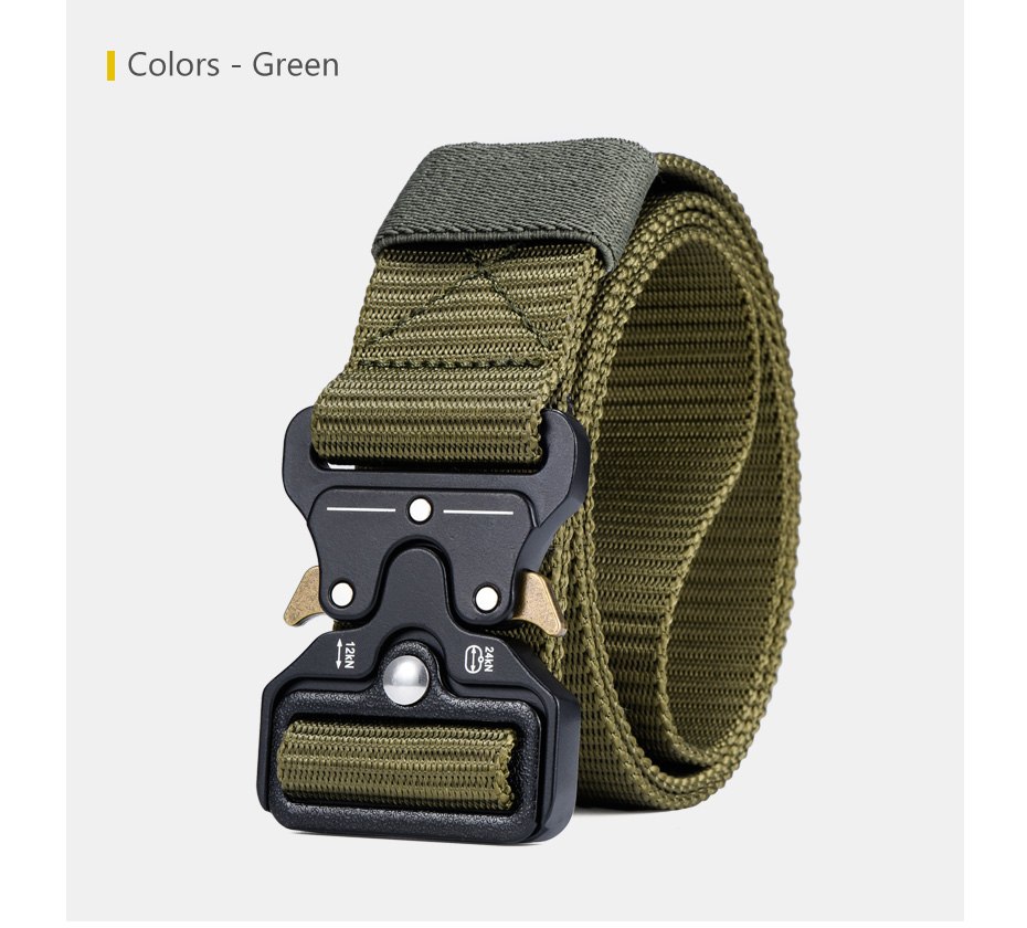 MILUOTA Mens Tactical Belt Military Nylon Belt Outdoor multifunctional Training Belt Combat Belts Sturdy Waistband MU055