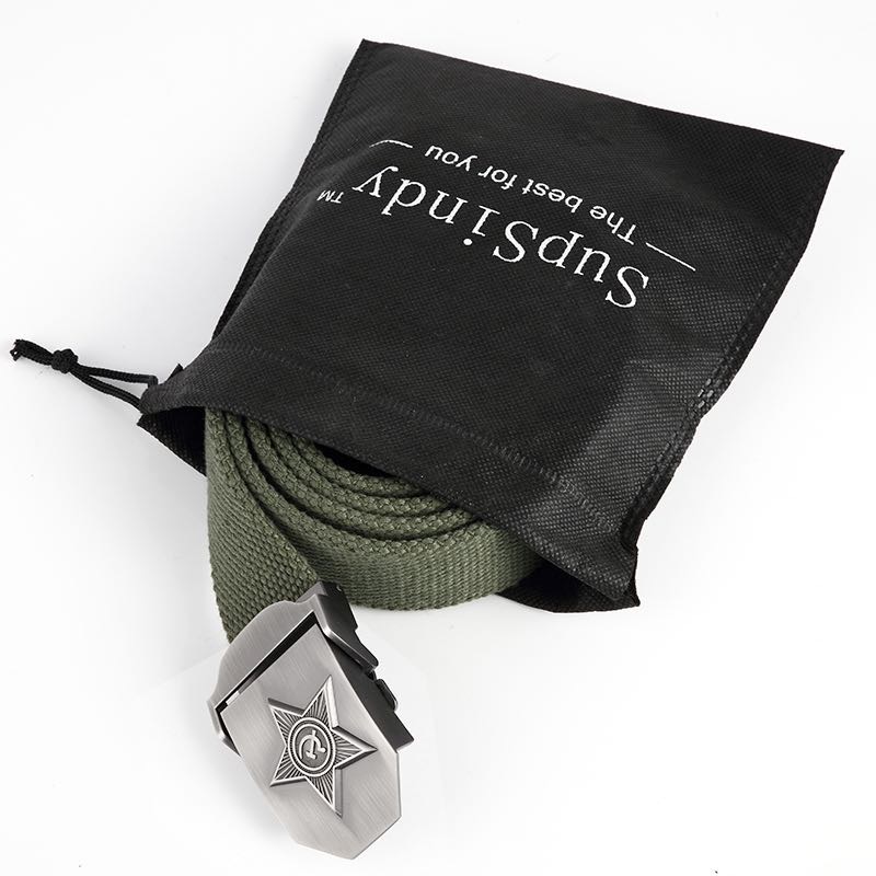 SupSindy Men&Women High Quality 3D Five Rays Star Military Belt Old CCCP Army Belt Patriotic Retired Soldiers Canvas Jeans Belts