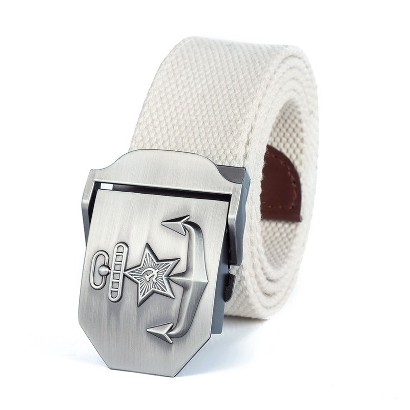 New Men & Women High Quality Military Belt Navy Of The USSR Canvas Strap Patriotic Retired Soldiers Jeans Tactical Belt