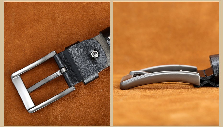 [MILUOTA] Designer Belts Men High Quality Genuine Leather Belt for Men Luxury Ceinture Homme Military Style 130CM MU012