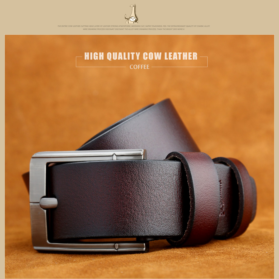 [MILUOTA] Designer Belts Men High Quality Genuine Leather Belt for Men Luxury Ceinture Homme Military Style 130CM MU012