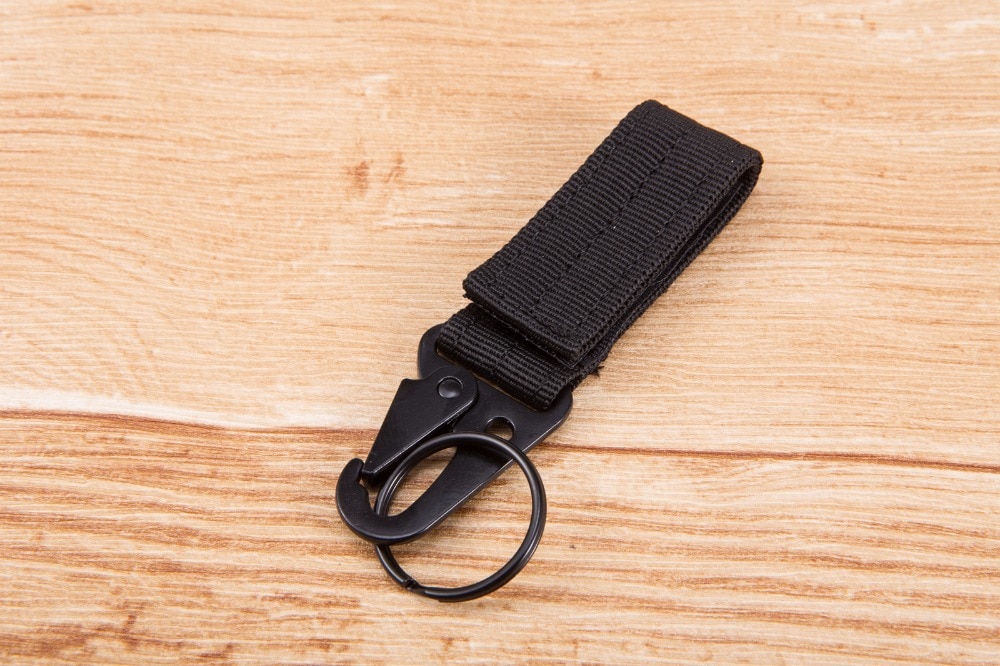 Men's canvas clasp Colorful Keychain Military nylon metal button Oyster mouth shape Paste belts Cool alloy buckle men eagle belt