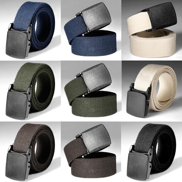 Metal Rotary Buckle Reversible Belt For Men Tight Nylon Male Canvas  Tactical Belts Military Training Army High Quality Waistband