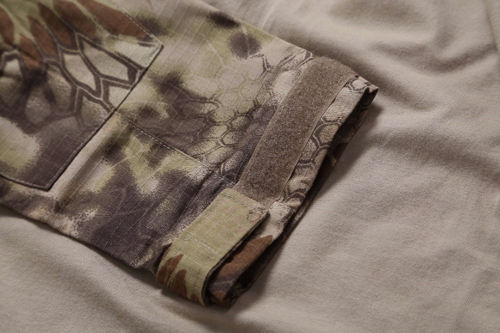 S.archon Camouflage Army T-Shirt Men US RU Soldiers Combat Tactical T Shirt Military Force Multicam Camo Long Sleeve T Shirts