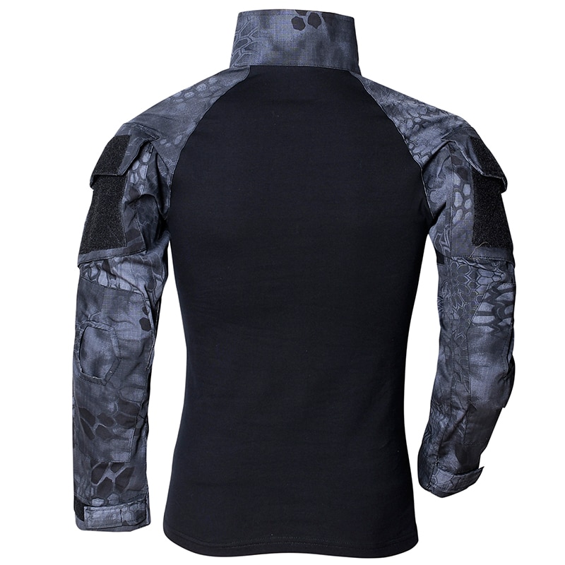 S.archon Camouflage Army T-Shirt Men US RU Soldiers Combat Tactical T Shirt Military Force Multicam Camo Long Sleeve T Shirts