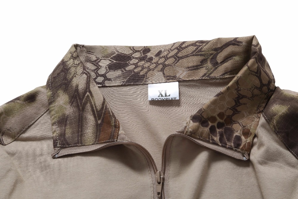 S.archon Camouflage Army T-Shirt Men US RU Soldiers Combat Tactical T Shirt Military Force Multicam Camo Long Sleeve T Shirts