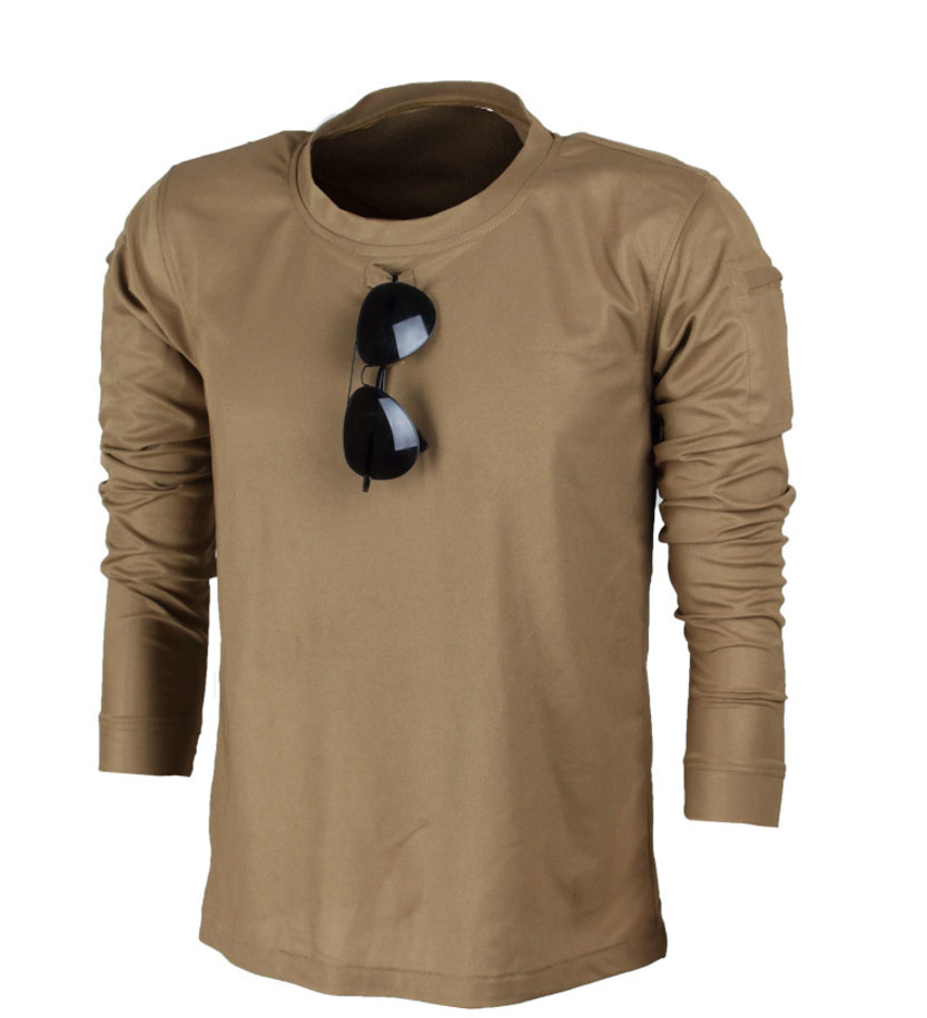 Men Tactical Military Camouflage T Shirt Long Breathable Quick Dry US Army Combat Full Sleeve T-Shirts Male