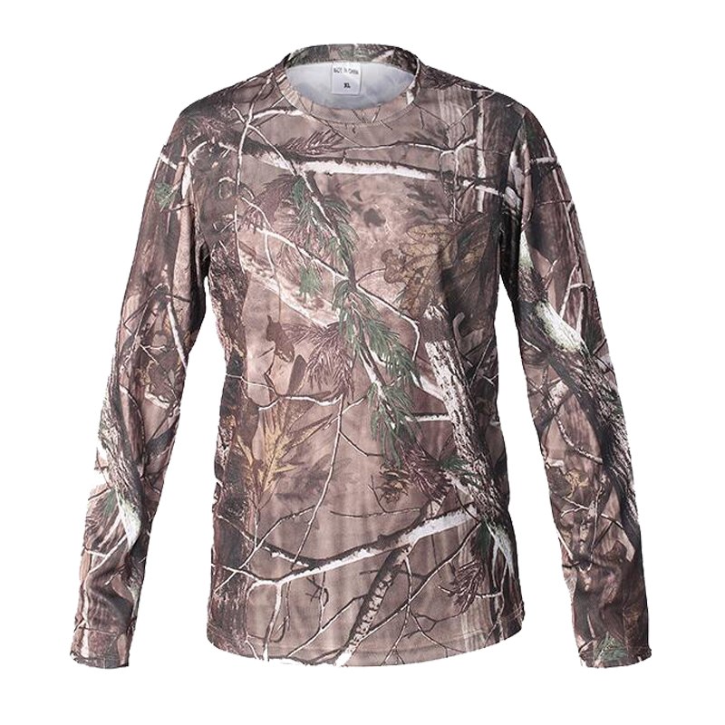 2018 New Tactical Military Camouflage T Shirt Male Breathable Quick Dry US Army Combat Full Sleeve Outwear T-shirt for Men S-3XL