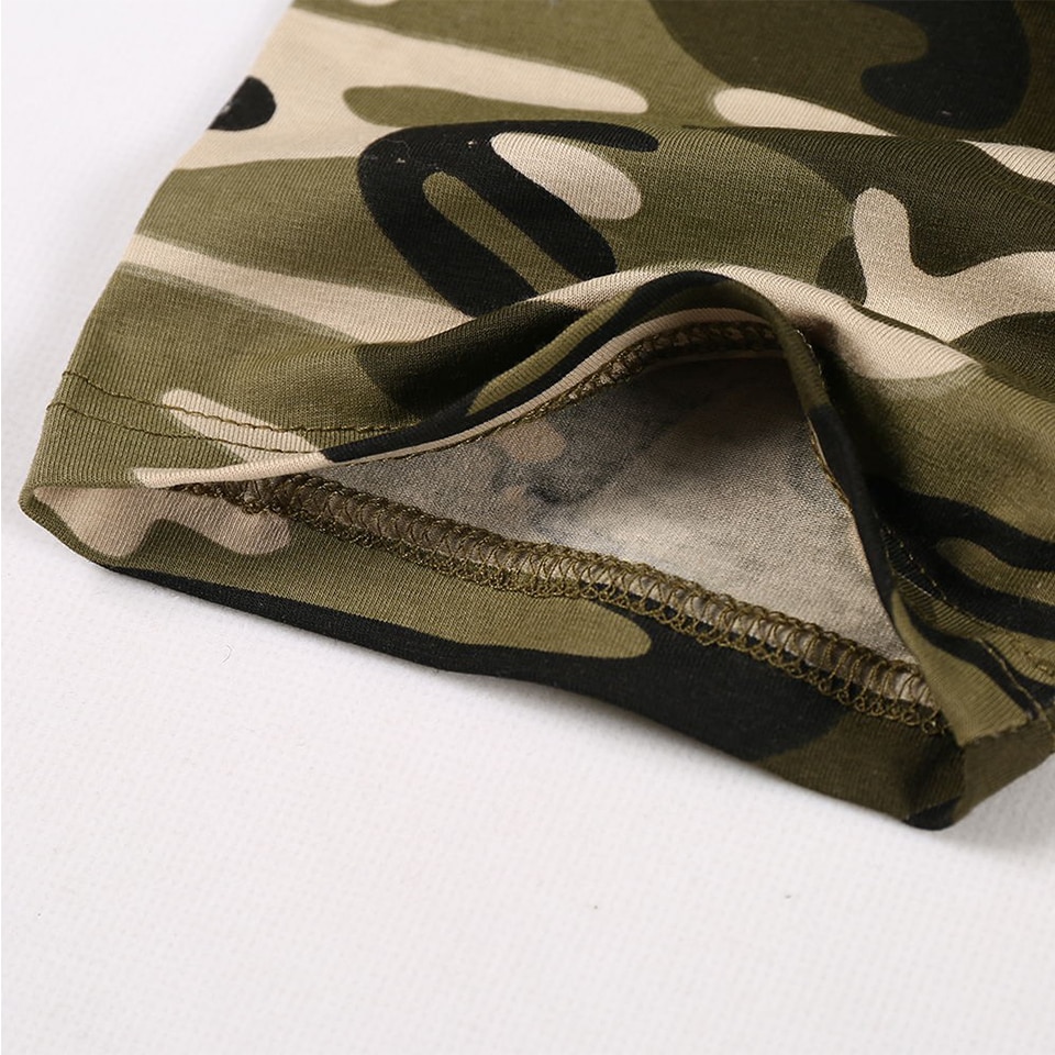 MENGD.G.O.S Man Casual Camouflage T-shirt Men Cotton Army Tactical Combat T Shirt Military Camo Mens T Shirts Fashion Tops Tees