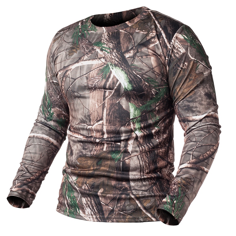S.ARCHON Spring Tactical Camouflage Long Sleeve T-Shirt Men Military ...