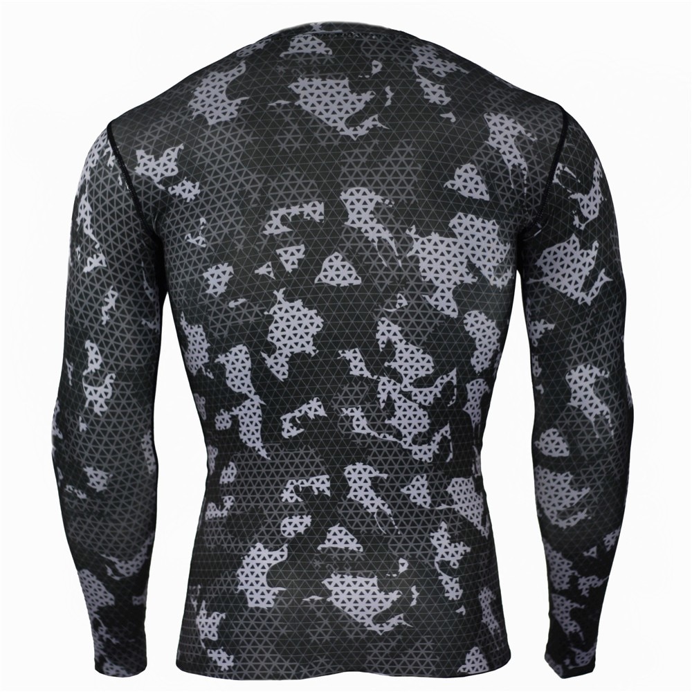 New Camouflage Military T Shirt Bodybuilding Tights Fitness Men Quick Dry Camo Long Sleeve T Shirts Crossfit Compression Shirt