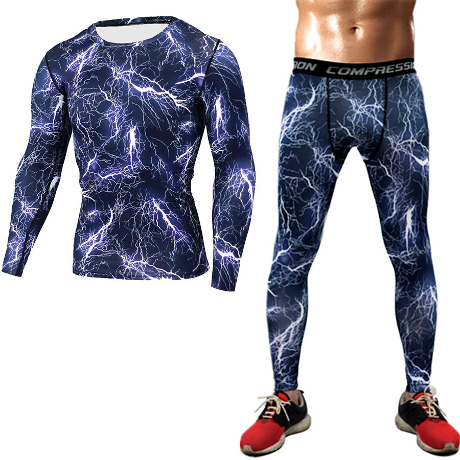 New Camouflage Military T Shirt Bodybuilding Tights Fitness Men Quick Dry Camo Long Sleeve T Shirts Crossfit Compression Shirt