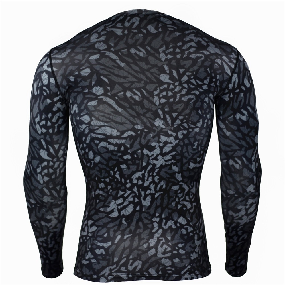 New Camouflage Military T Shirt Bodybuilding Tights Fitness Men Quick Dry Camo Long Sleeve T Shirts Crossfit Compression Shirt