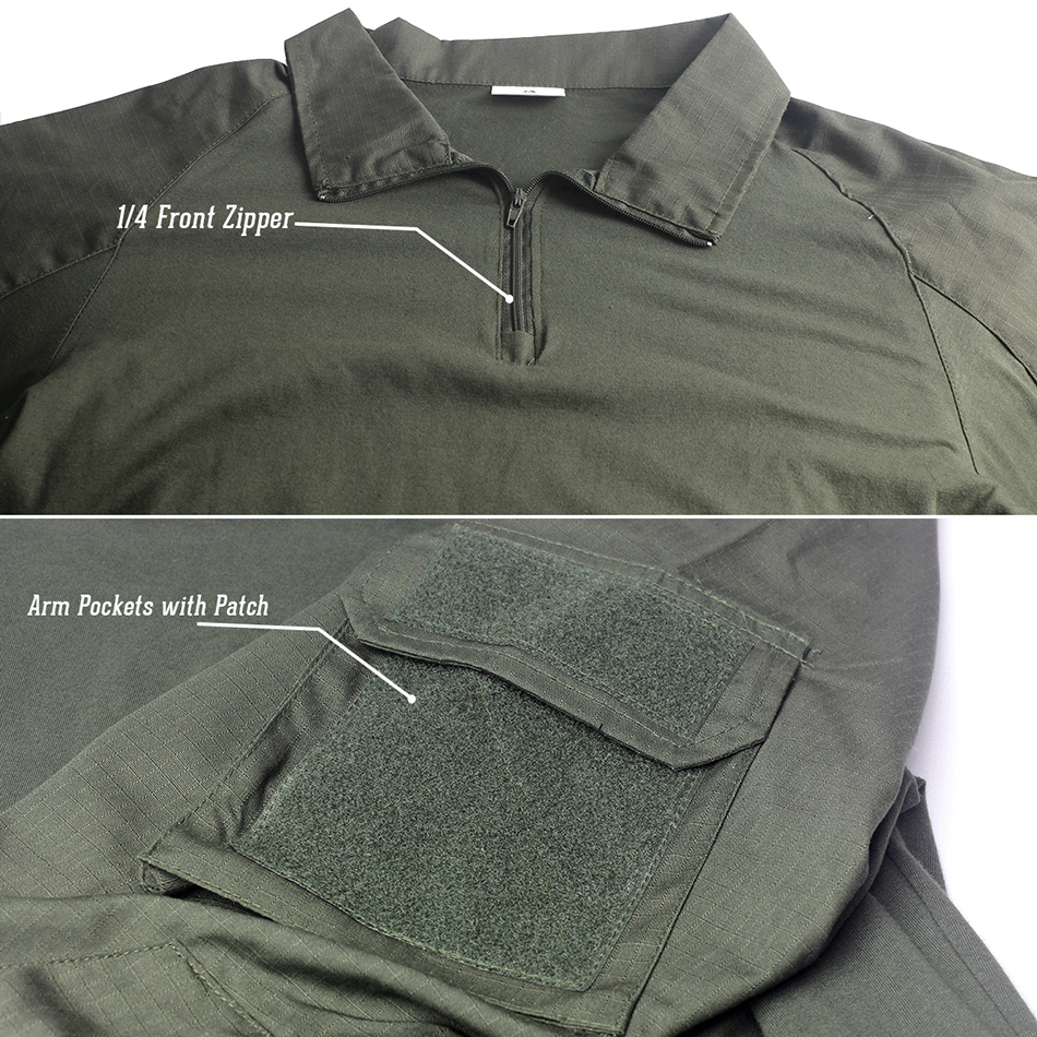 S.ARCHON Tactical Military Long Sleeve T Shirt Men SWAT Soldier Combat Uniform Shirts Fitness Breathable Paintball Army T-Shirt