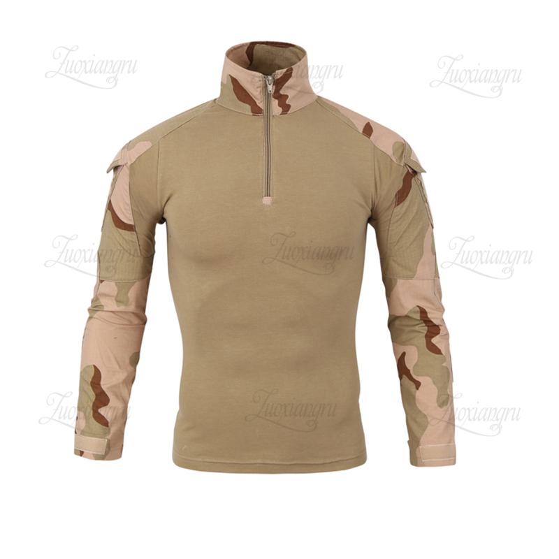 Men Summer Army Combat Tactical T Shirt Military Camouflage Long Sleeve Military T-shirts Man Clothes Airsoft Paintball No Pads Men Summer Army Combat Tactical T Shirt Military Camouflage Long Sleeve Military T-shirts Man Clothes Airsoft Paintball No Pads