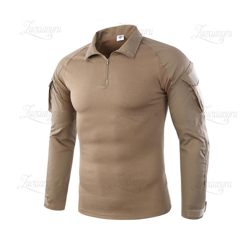 Men Summer Army Combat Tactical T Shirt Military Camouflage Long Sleeve Military T-shirts Man Clothes Airsoft Paintball No Pads Men Summer Army Combat Tactical T Shirt Military Camouflage Long Sleeve Military T-shirts Man Clothes Airsoft Paintball No Pads