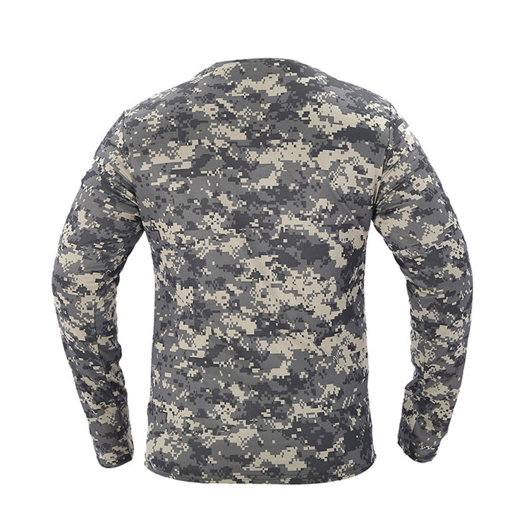 2017 New Tactical Military Camouflage T Shirt Male Breathable Quick Dry US Army Combat Full Sleeve Outwear T-shirt for Men