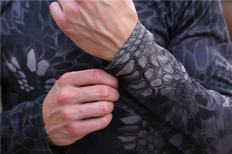 2017 New Tactical Military Camouflage T Shirt Male Breathable Quick Dry US Army Combat Full Sleeve Outwear T-shirt for Men