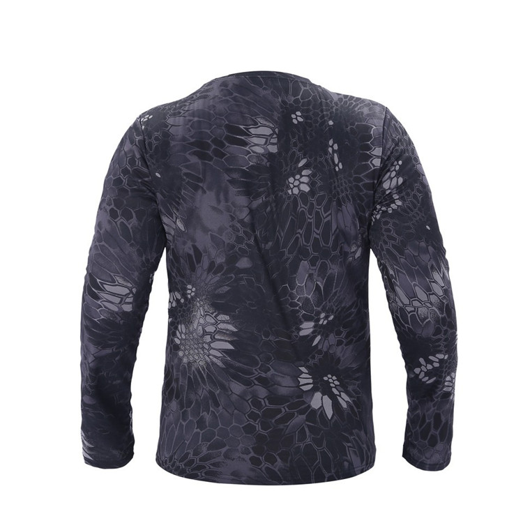 2017 New Tactical Military Camouflage T Shirt Male Breathable Quick Dry US Army Combat Full Sleeve Outwear T-shirt for Men