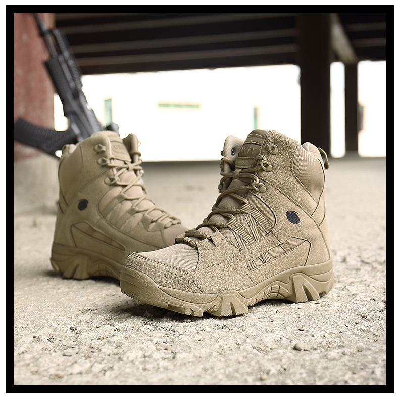 Winter/Autumn Men Desert Military Tactical Boots Army Outdoor Hiking Boot Fashion Casual Shoes Waterproof Man Work Combat Boots