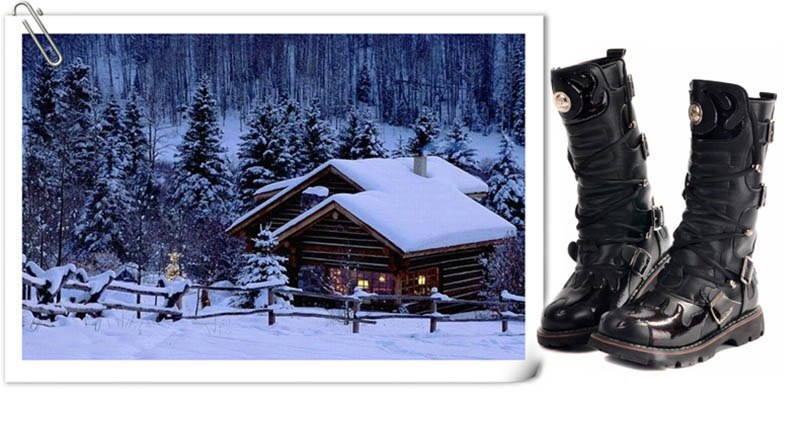 FIDANEI High Quality Genuine Leather Men high Boots Black Military Boots Tactical Boots Army Boots Men botas Leather Shoes