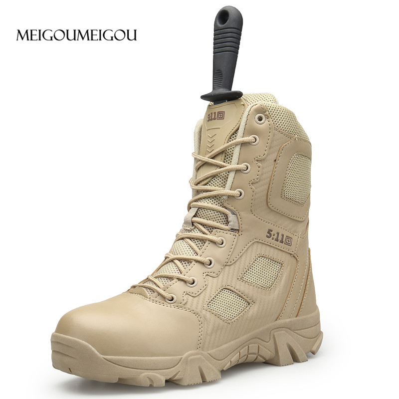 MEIGOUMEIGOU Big Size 39-47 Mens Boots Wear-resisting Non-slip Army Boots Men Waterproof Outdoor Climbing Hiking Boots Men MEIGOUMEIGOU Big Size 39-47 Mens Boots Wear-resisting Non-slip Army Boots Men Waterproof Outdoor Climbing Hiking Boots Men