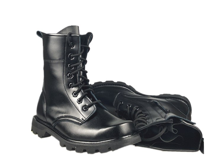 Steel Toe Men Military Boots Genuine Leather Safety Shoes for Men Spring Fashion Lace Up Black Ankle Platform Motorcycle Boots