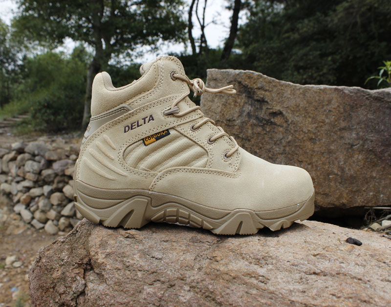 Men's Winter Military Shoes Tactical Desert Combat Ankle Boats Army Work Shoes Plus size 39-47 Leather Snow Boots