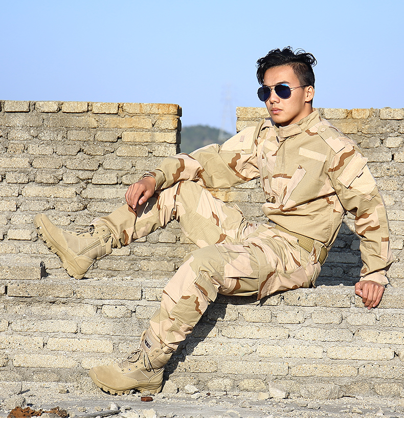 ZENVBNV Men Desert Tactical Military Boots Mens Work Safty Shoes SWAT Army Boot Militares Tacticos Zapatos Ankle Combat Boots