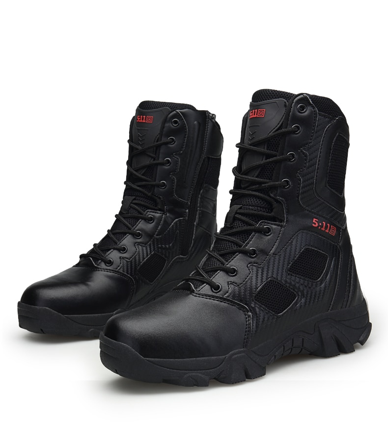 ZENVBNV Men Desert Tactical Military Boots Mens Work Safty Shoes SWAT Army Boot Militares Tacticos Zapatos Ankle Combat Boots