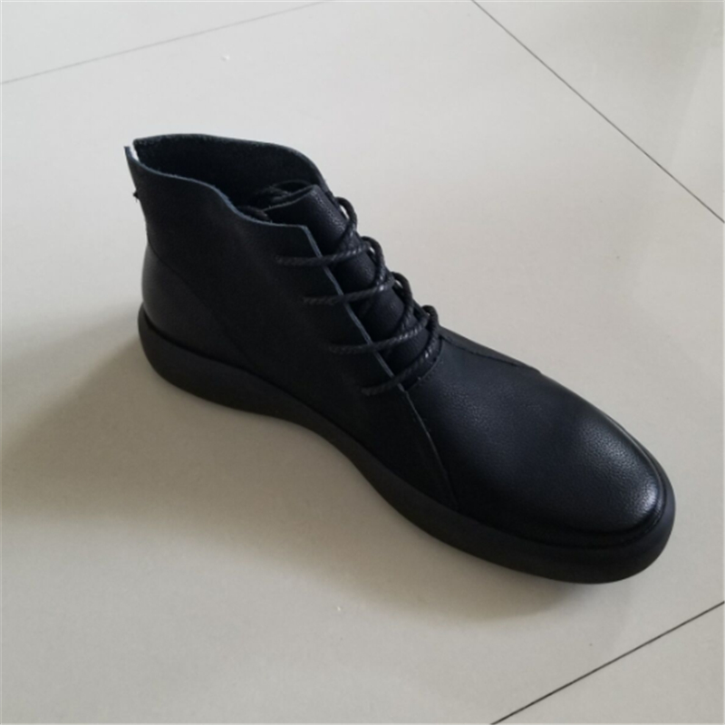 JIANBUDAN Autumn casual men's Military boots High quality leather men boots Non-slip wear-resistant Motorcycle boots Size 38-44