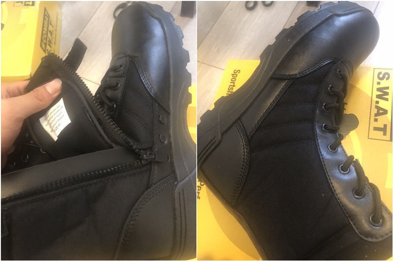 SWAT Us Military Leather Combat Boots for Men Combat Bot Infantry Tactical Boots Askeri Bot Army Bots Army Shoes Outdoor Work