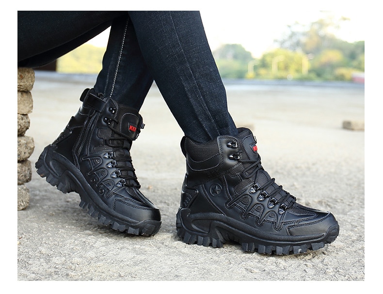 Winter/Autumn Men High Quality Brand Military Leather Boots Special Force Tactical Desert Combat Boats Outdoor Shoes Snow Boots Winter/Autumn Men High Quality Brand Military Leather Boots Special Force Tactical Desert Combat Boats Outdoor Shoes Snow Boots