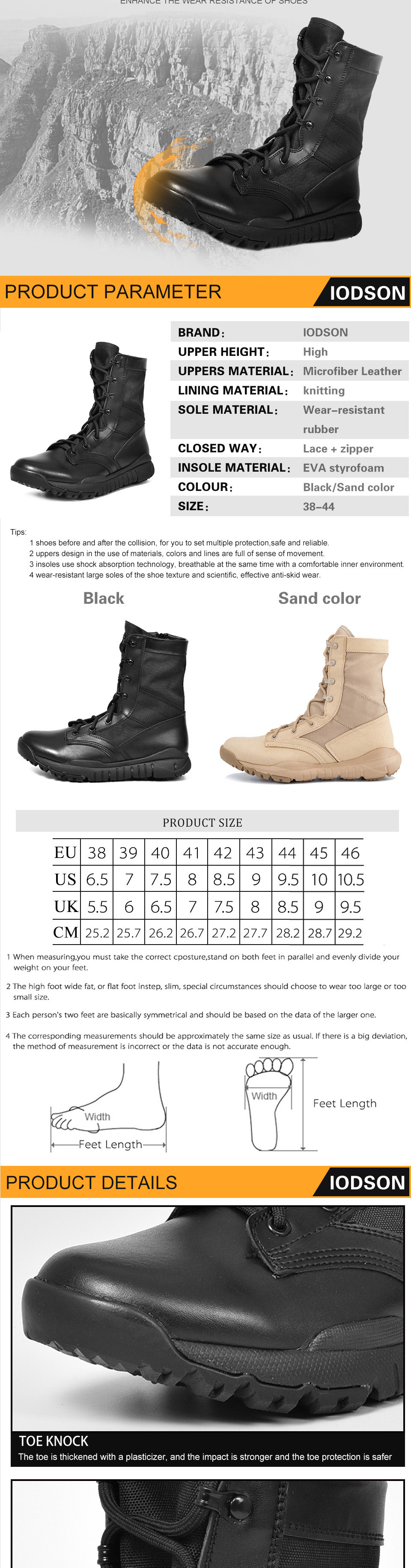 Autumn Outdoor Army Boots Men's Special Force Military Tactical Boots Desert Combat Boots Shoes Waterproof Ankle Boots IDS305