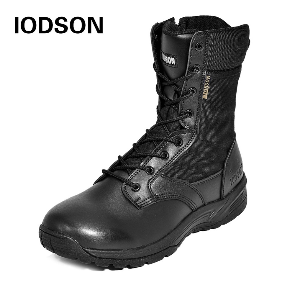 Winter Outdoor Thicker Snow Men's Safety Shoes Military Combat Boot ...