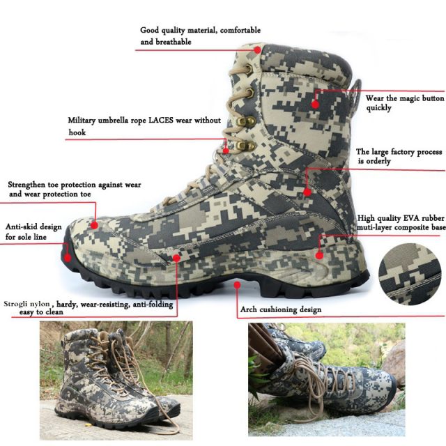 military type boots